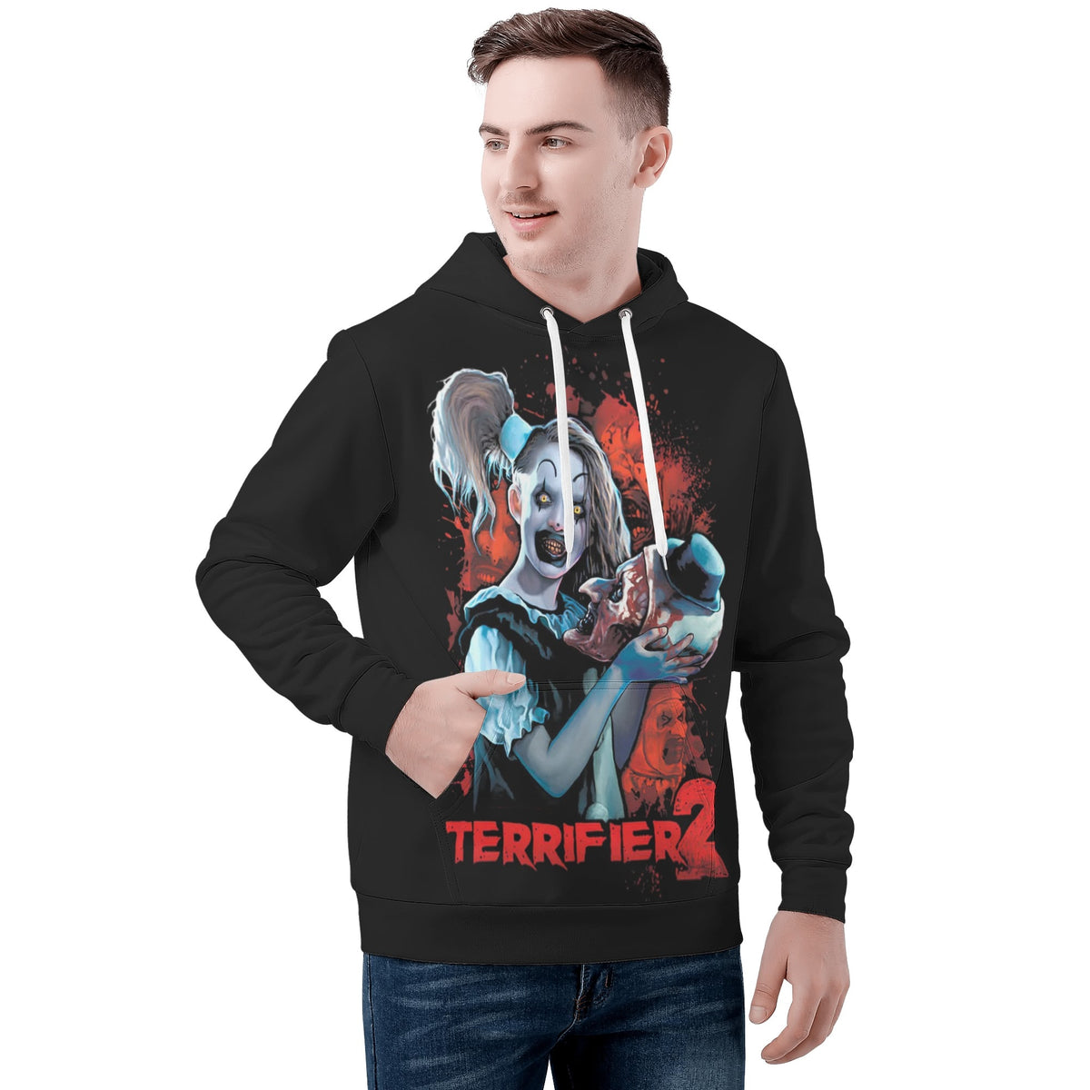 Terrifier 2 All Over Print Warm Velvets Pair Of Hoodie