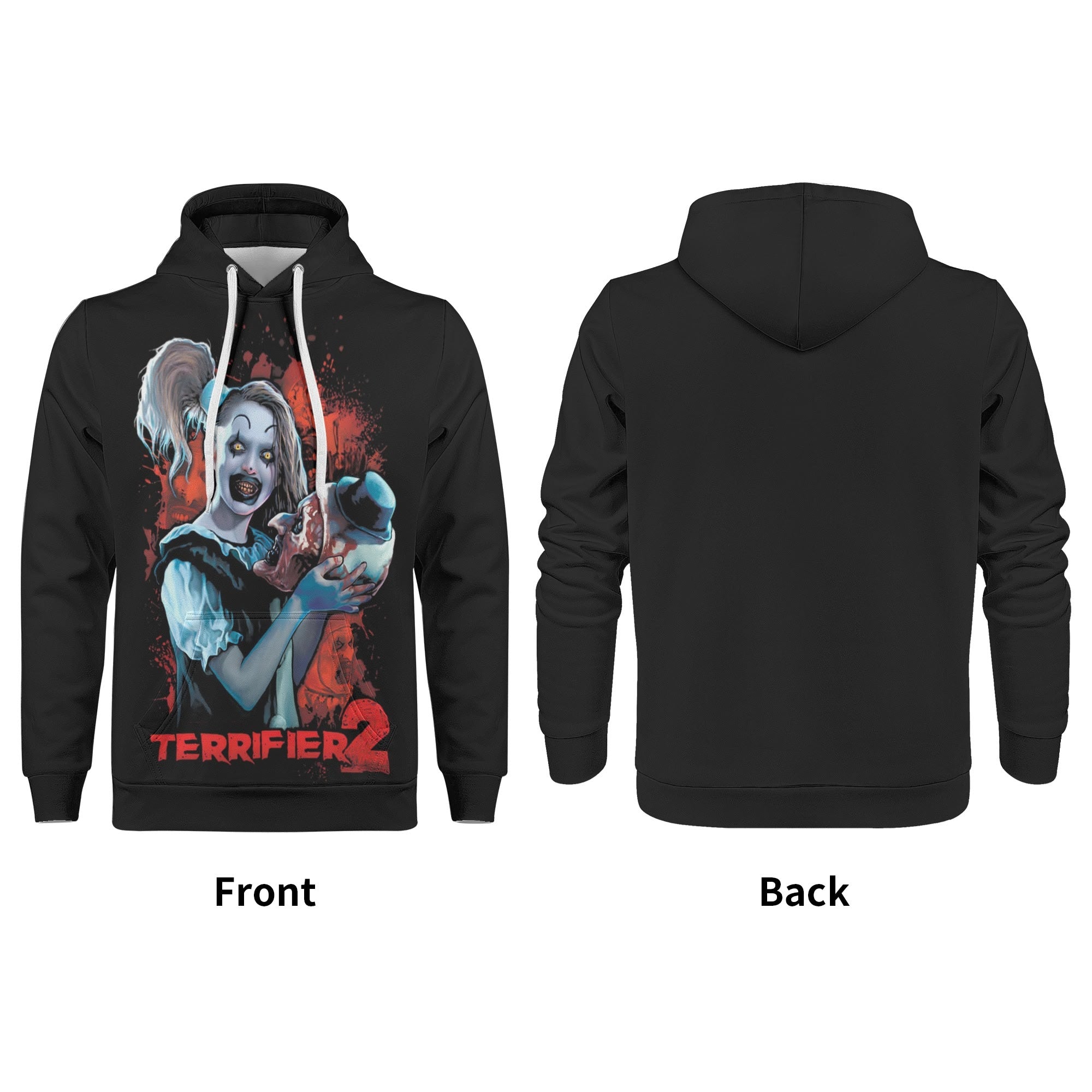 Terrifier 2 All Over Print Warm Velvets Pair Of Hoodie