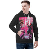 Momo and Okarun Dandadan All Over Print Warm Velvets Pair Of Hoodie Igz Clothing