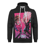 Momo and Okarun Dandadan All Over Print Warm Velvets Pair Of Hoodie Igz Clothing