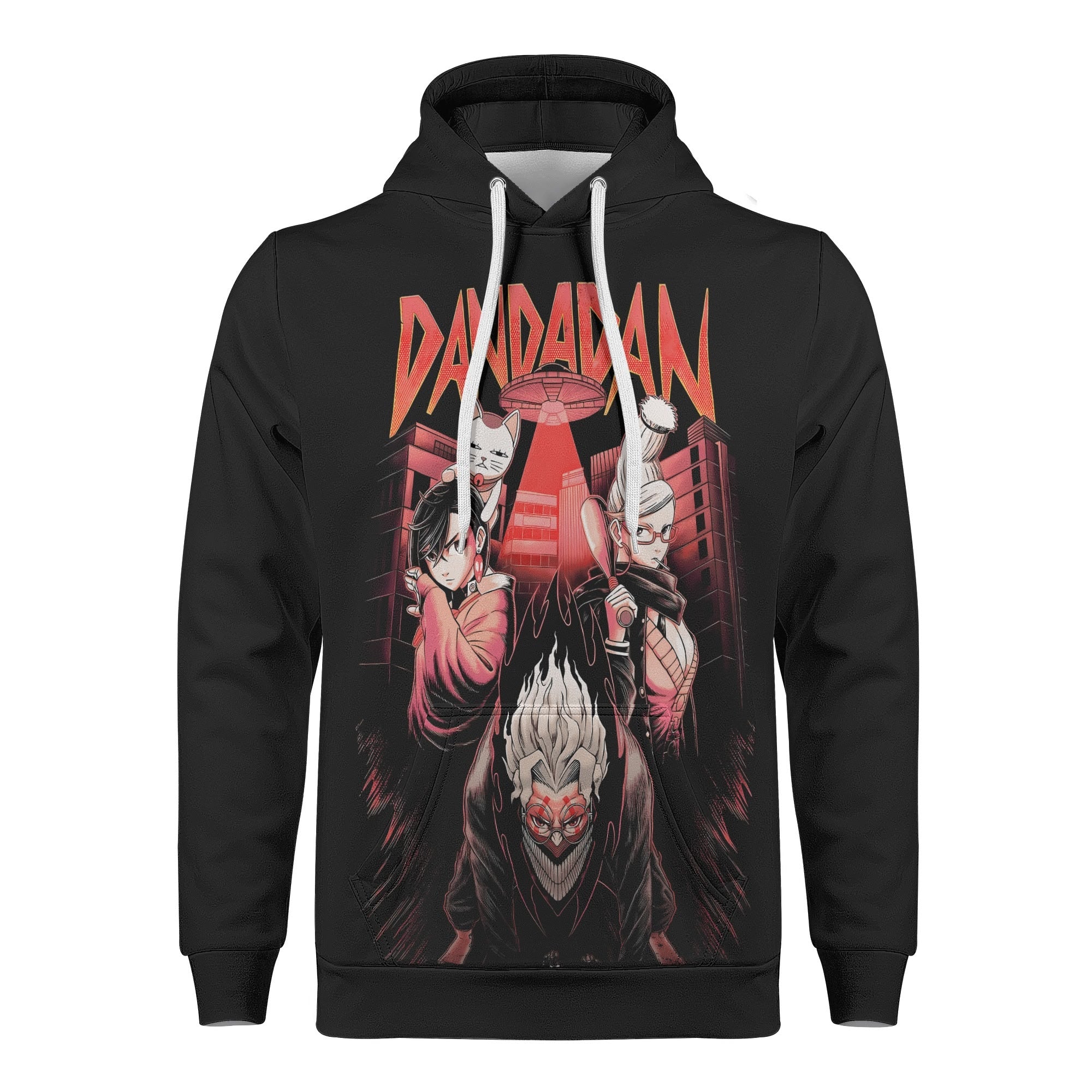 Dandadan All Over Print Warm Velvets Pair Of Hoodie