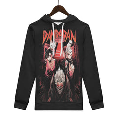 Dandadan All Over Print Warm Velvets Pair Of Hoodie