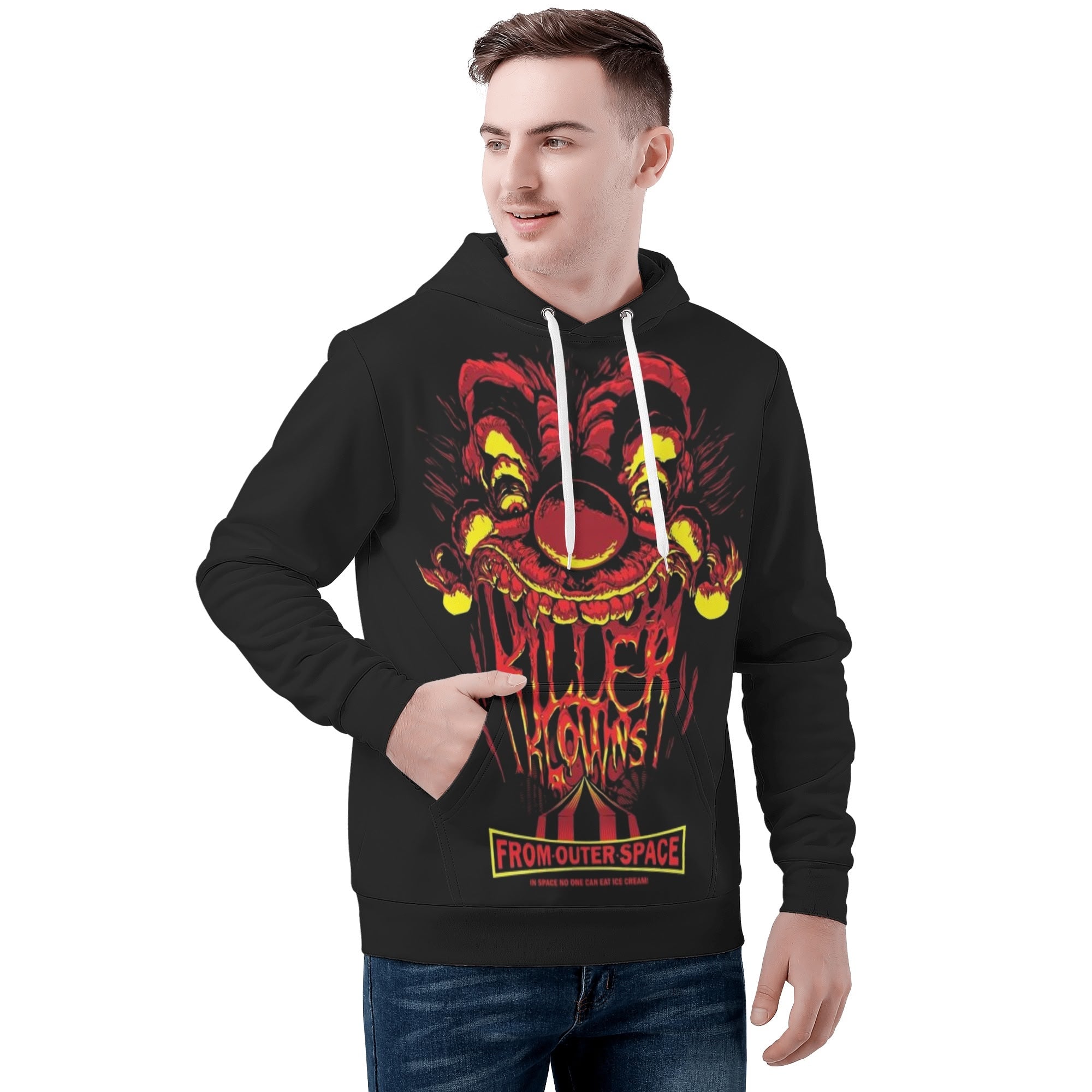 Killer Klowns from outer space All Over Print Warm Velvets Pair Of Hoodie