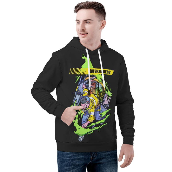 David Cyberpunk Edgerunners All Over Print Warm Velvets Pair Of Hoodie Igz Clothing