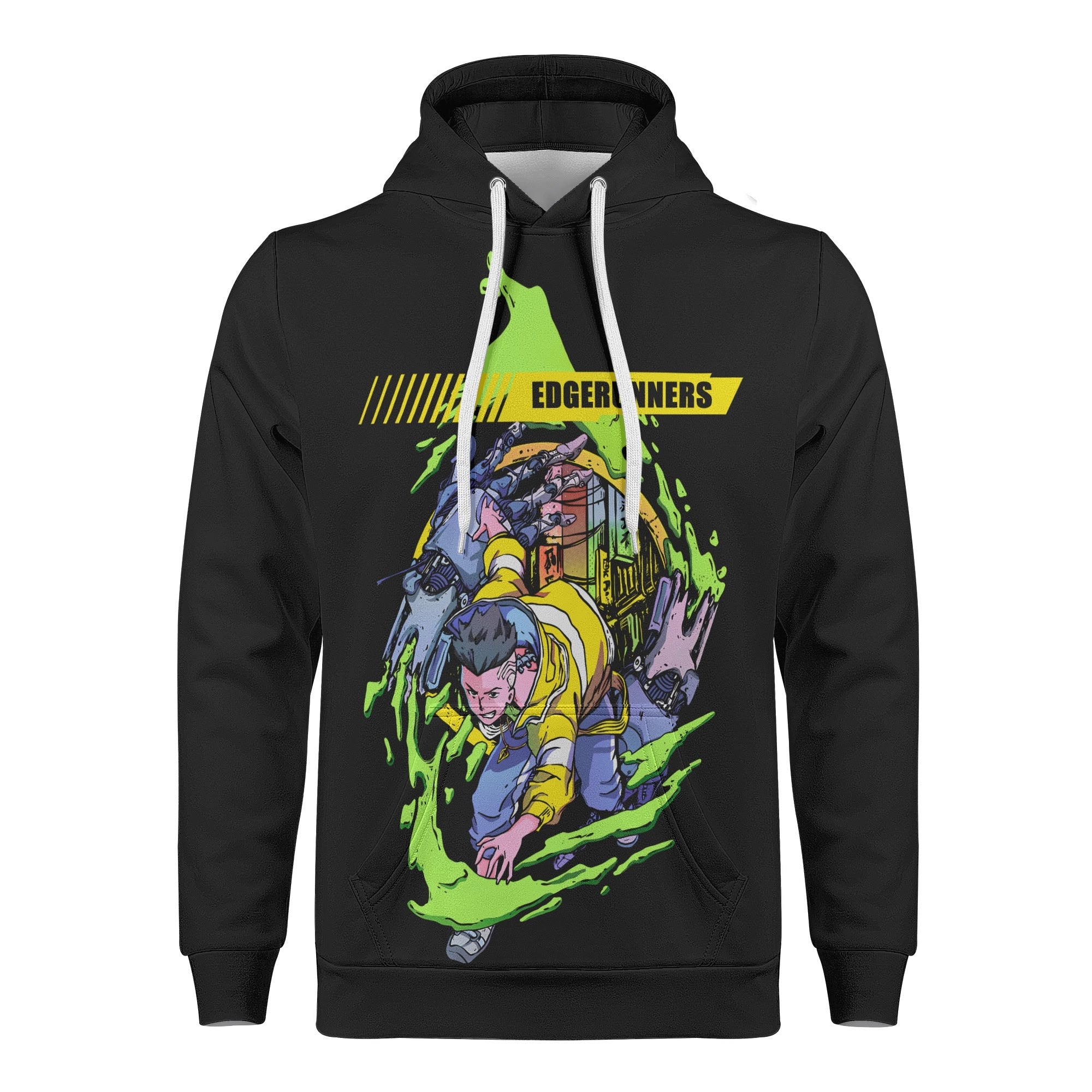 David Cyberpunk Edgerunners All Over Print Warm Velvets Pair Of Hoodie