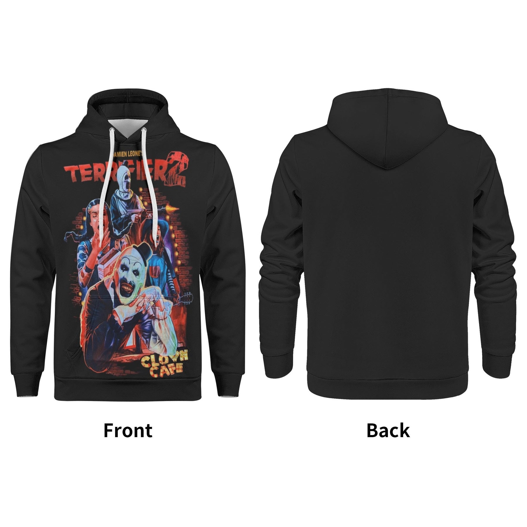 Terrifier 2 All Over Print Warm Velvets Pair Of Hoodie Igz Clothing
