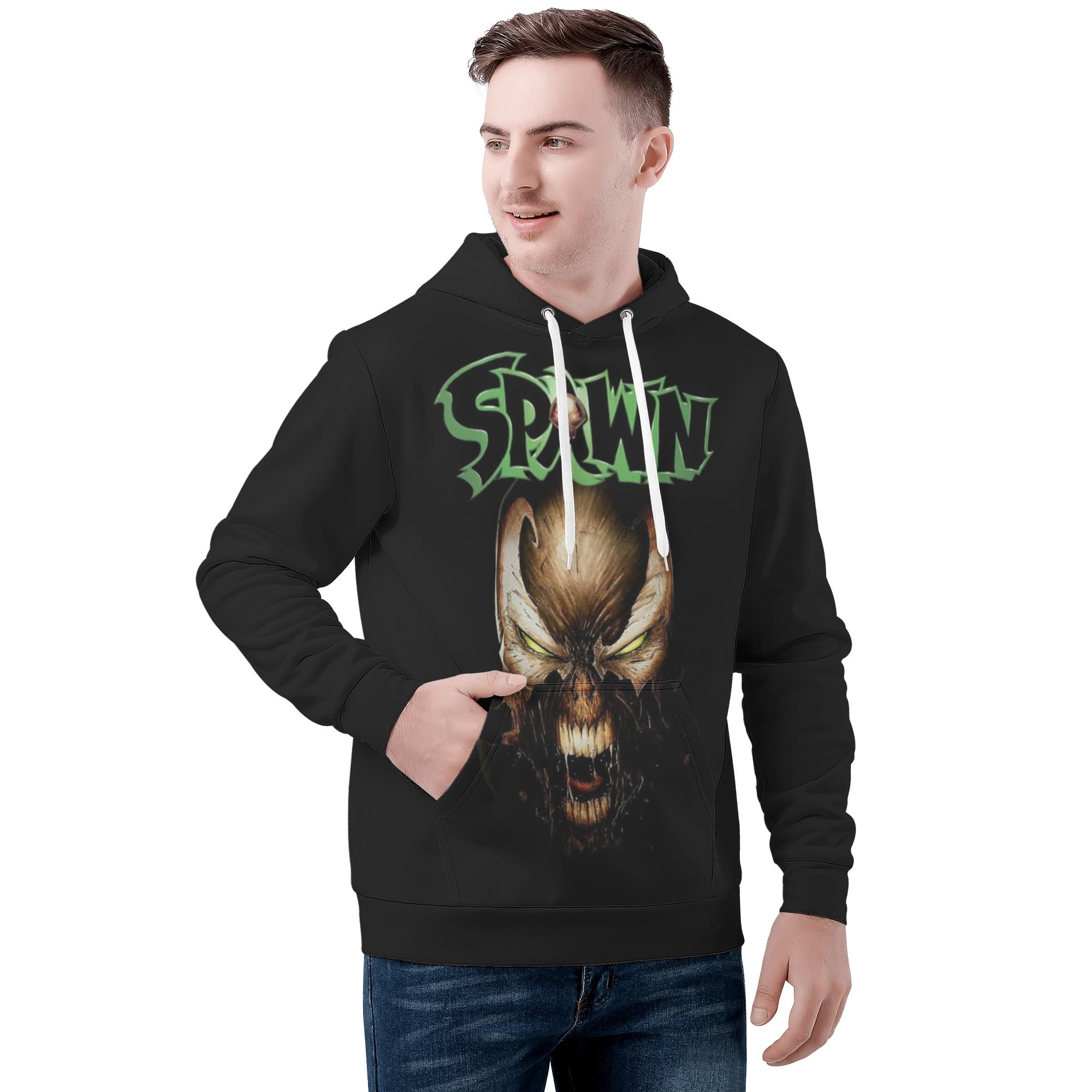 Spawn All Over Print Warm Velvets Pair Of Hoodie