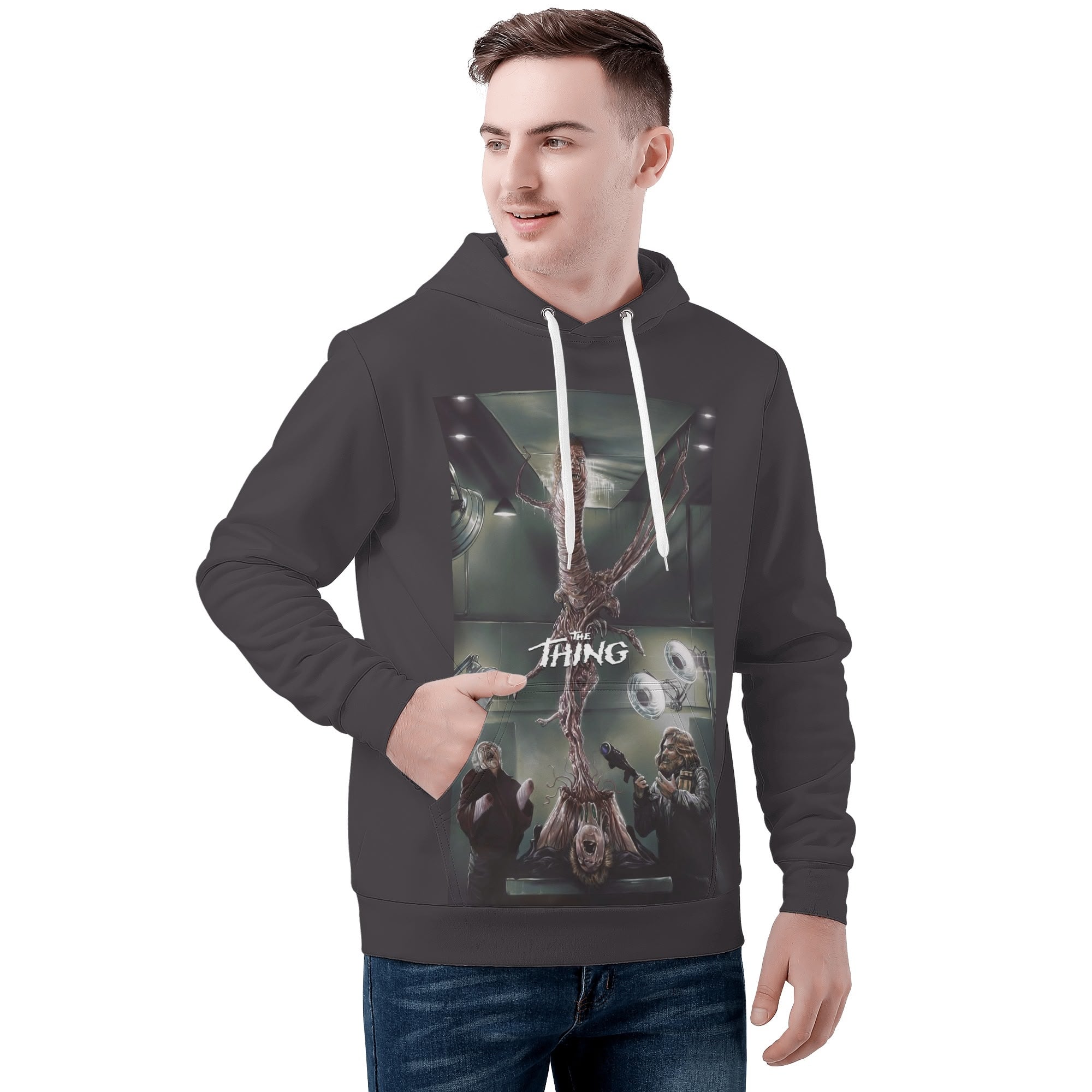 The Thing All Over Print Warm Velvets Pair Of Hoodie