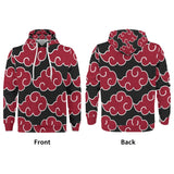 Akatsuki All Over Print Warm Velvets Pair Of Hoodie IGZ Clothing