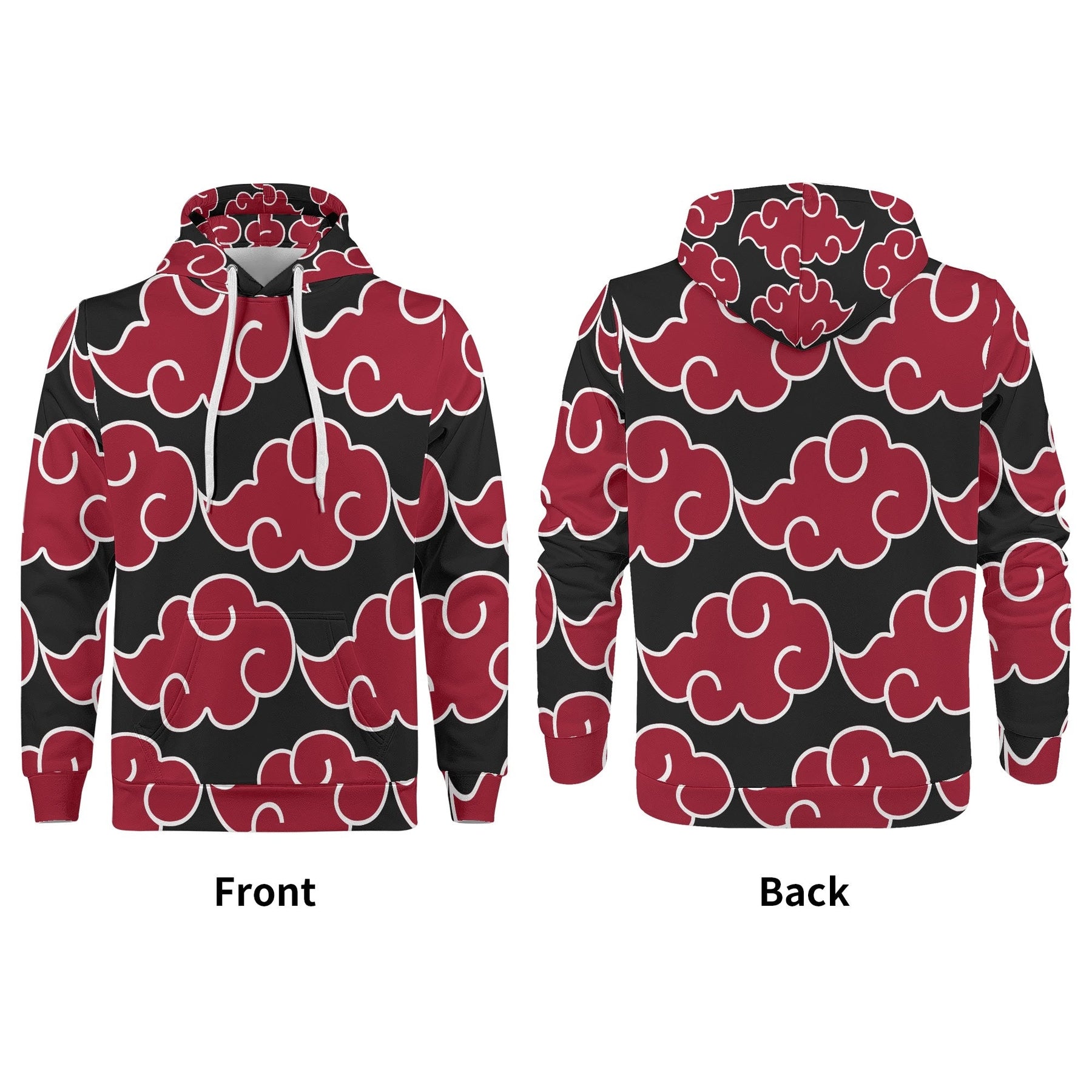 Akatsuki All Over Print Warm Velvets Pair Of Hoodie IGZ Clothing