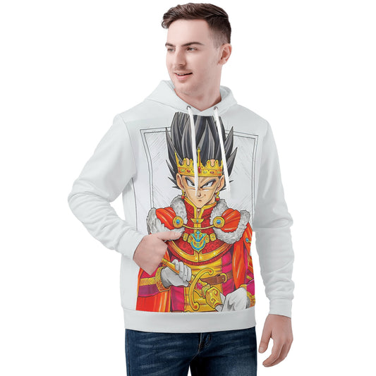 Vegeta All Over Print Warm Velvets Pair Of Hoodie