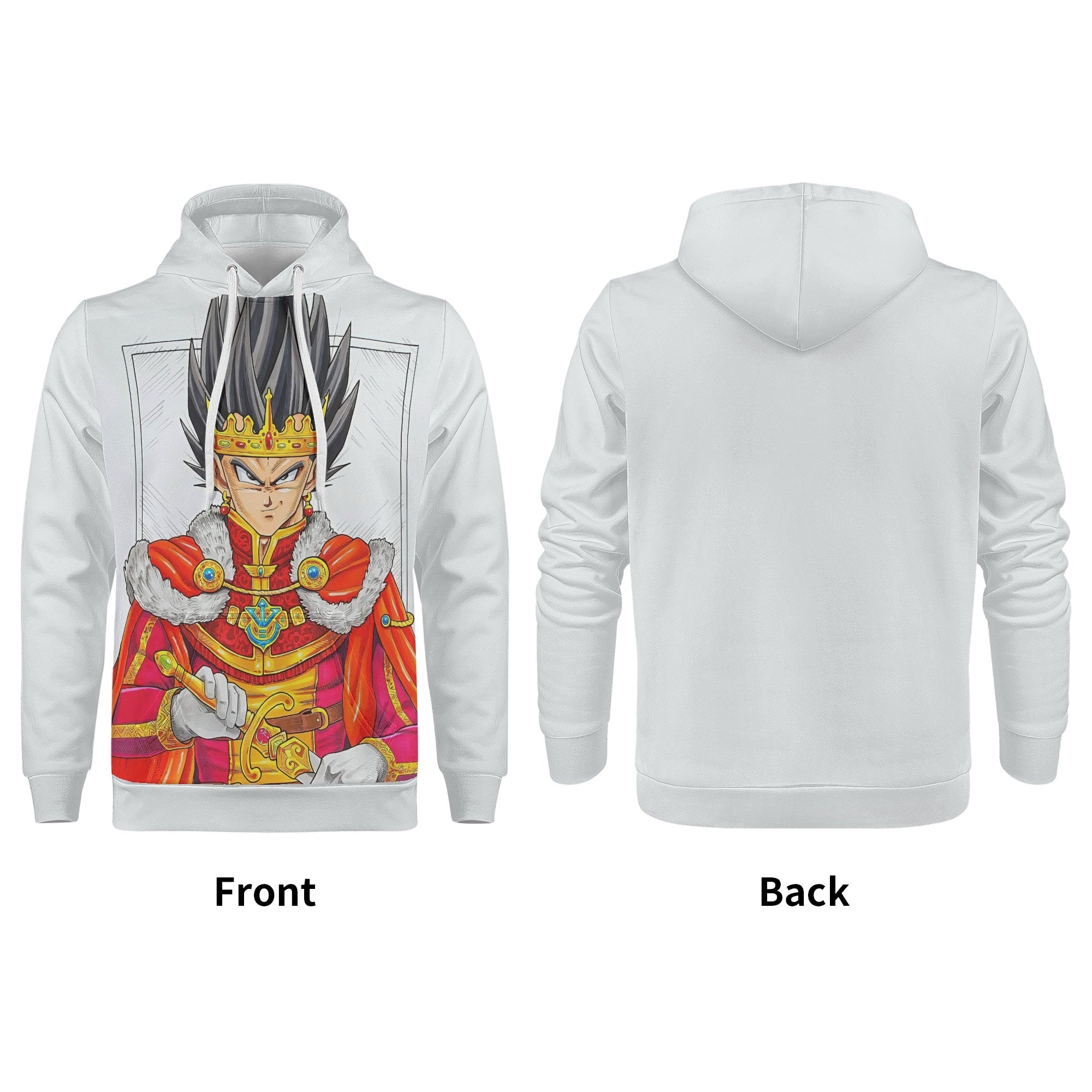 Vegeta All Over Print Warm Velvets Pair Of Hoodie