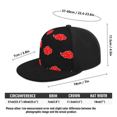 Akatsuki clouds Front Printing Casual Hip-hop Hats