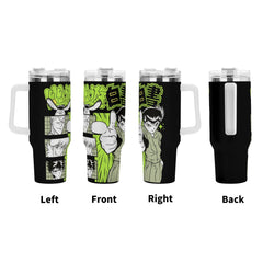 Yusuke Yu Yu Hakusho 40oz Stainless Steel Tumbler Gift With White Handle and Straw