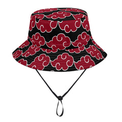 Akatsuki Bucket Hats with Adjustable String