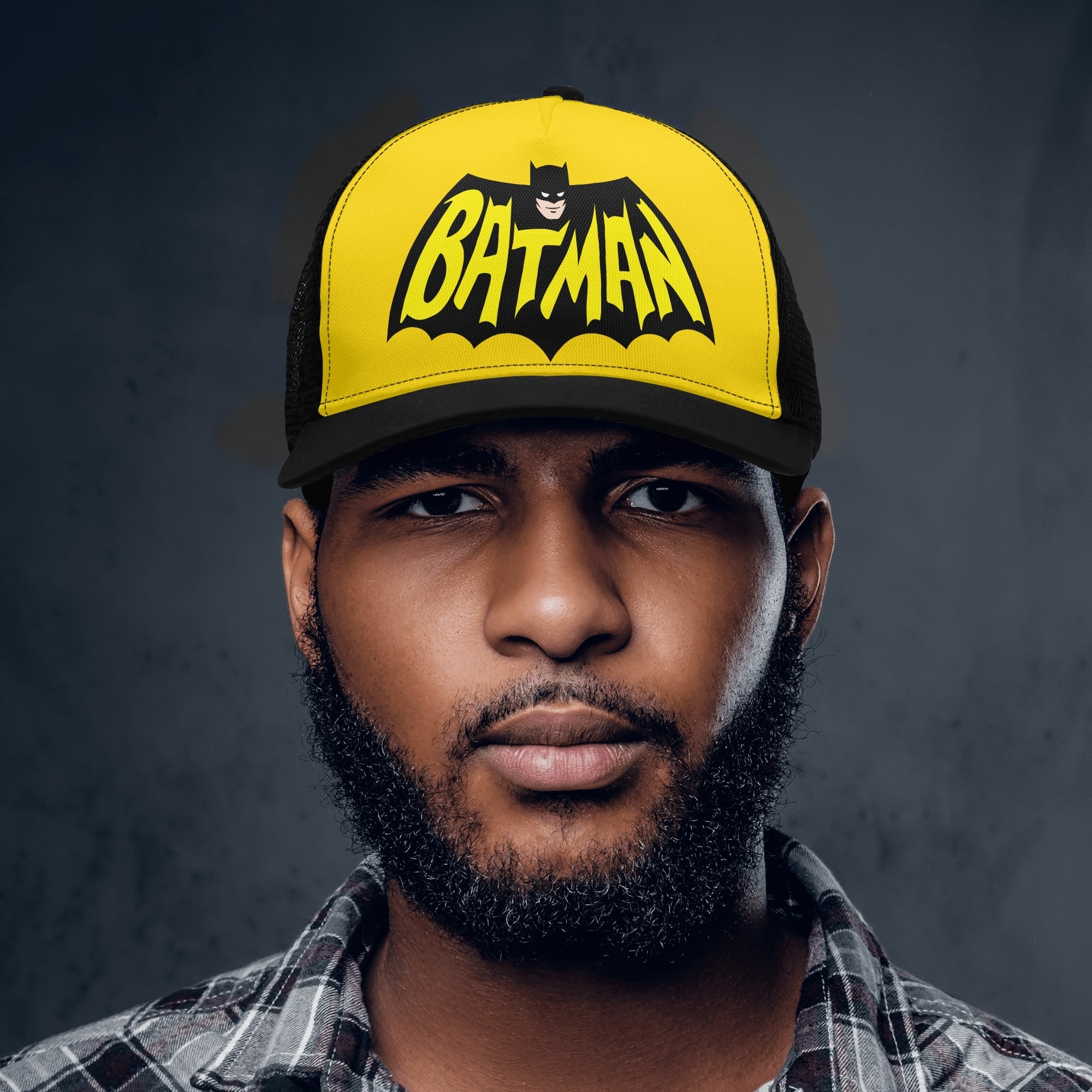 Batman Front Printing Mesh Trucker Hats