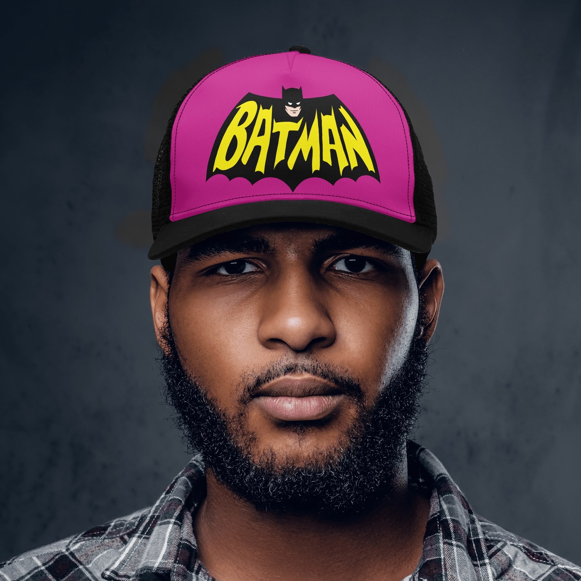 Batman Front Printing Mesh Trucker Hats