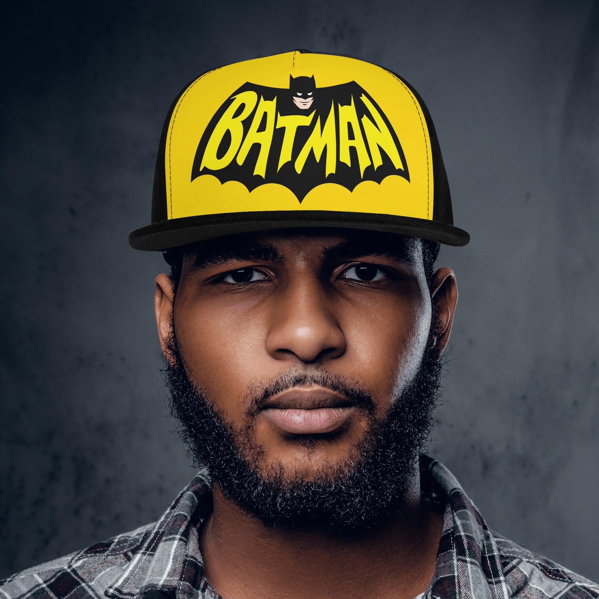 Batman Front Printing Casual Hip-hop Hats