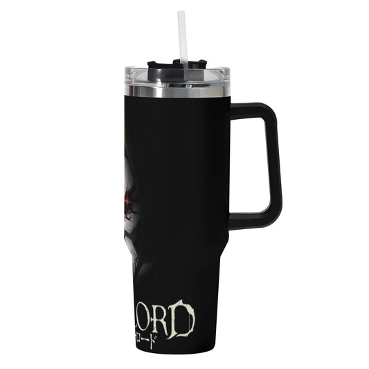 Overlord 40oz Stainless Steel Tumbler Gift With Black Handle and Straw