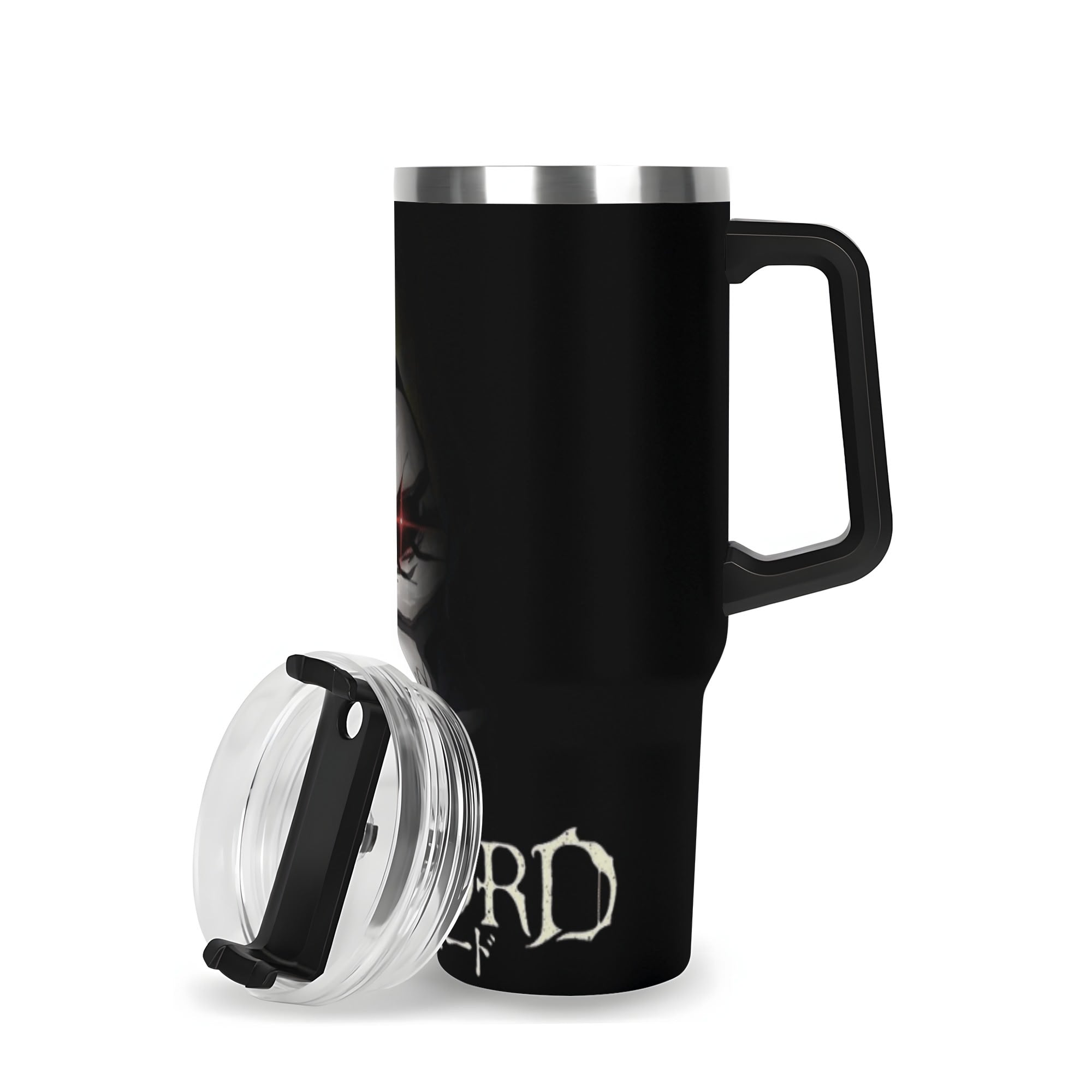 Overlord 40oz Stainless Steel Tumbler Gift With Black Handle and Straw