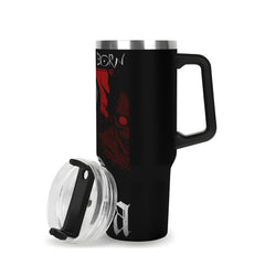 Kira Death Note 40oz Stainless Steel Tumbler Gift With Black Handle and Straw