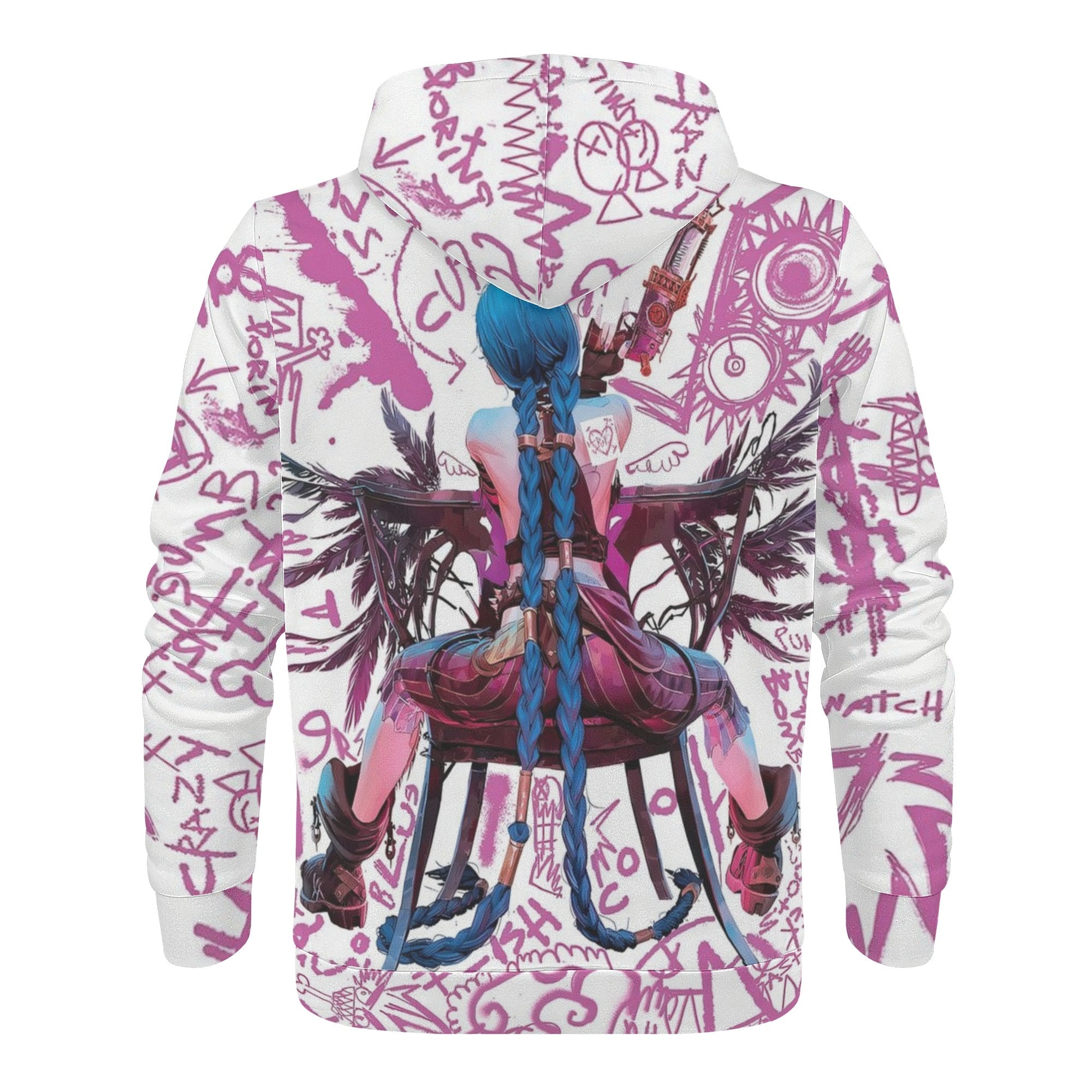 Jinx Wind Breaker Mens All Over Print Hoodie