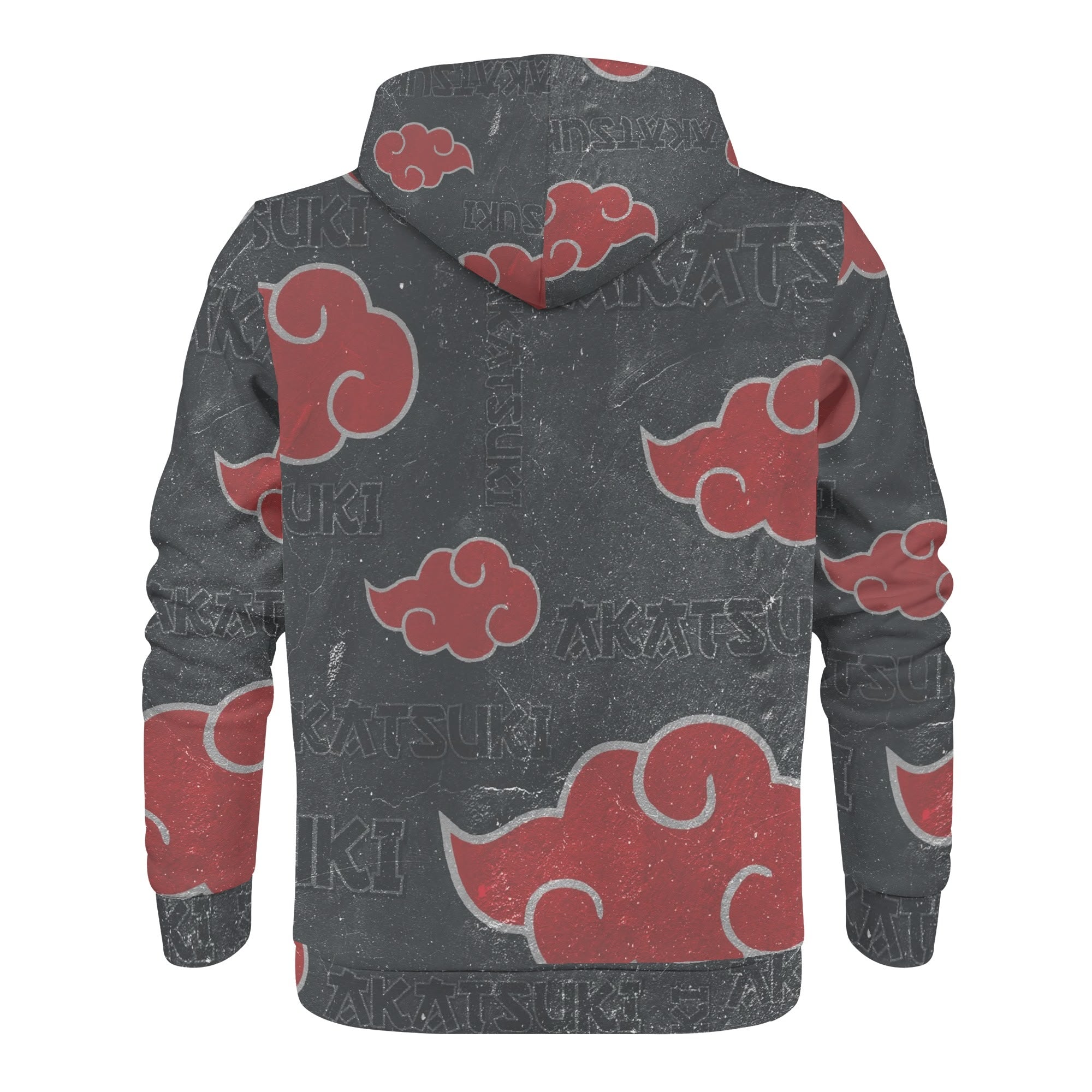 Akatsuki Clouds Mens All Over Print Classic Zip Up Hoodie Warm Jacket