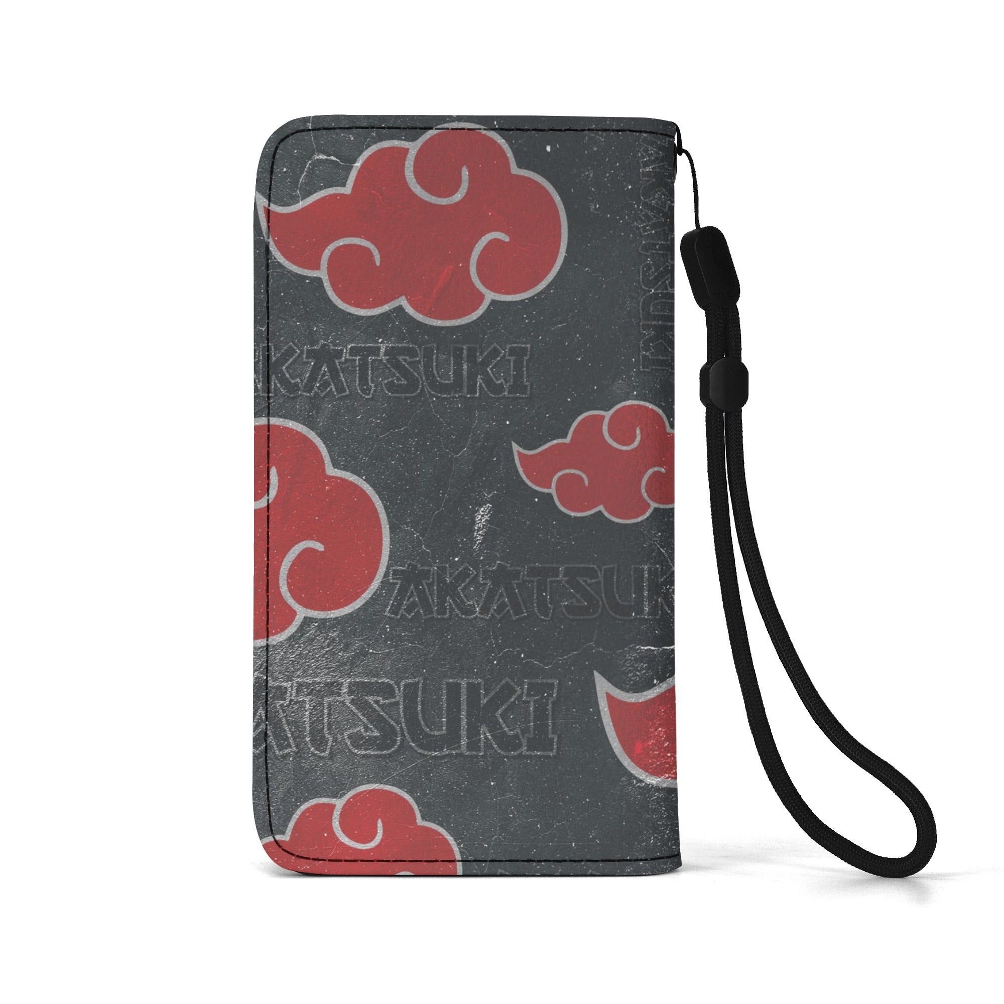 Akatsuki Brown Phone Flip Case PU Leather Cover for Most Mobile Phone Models