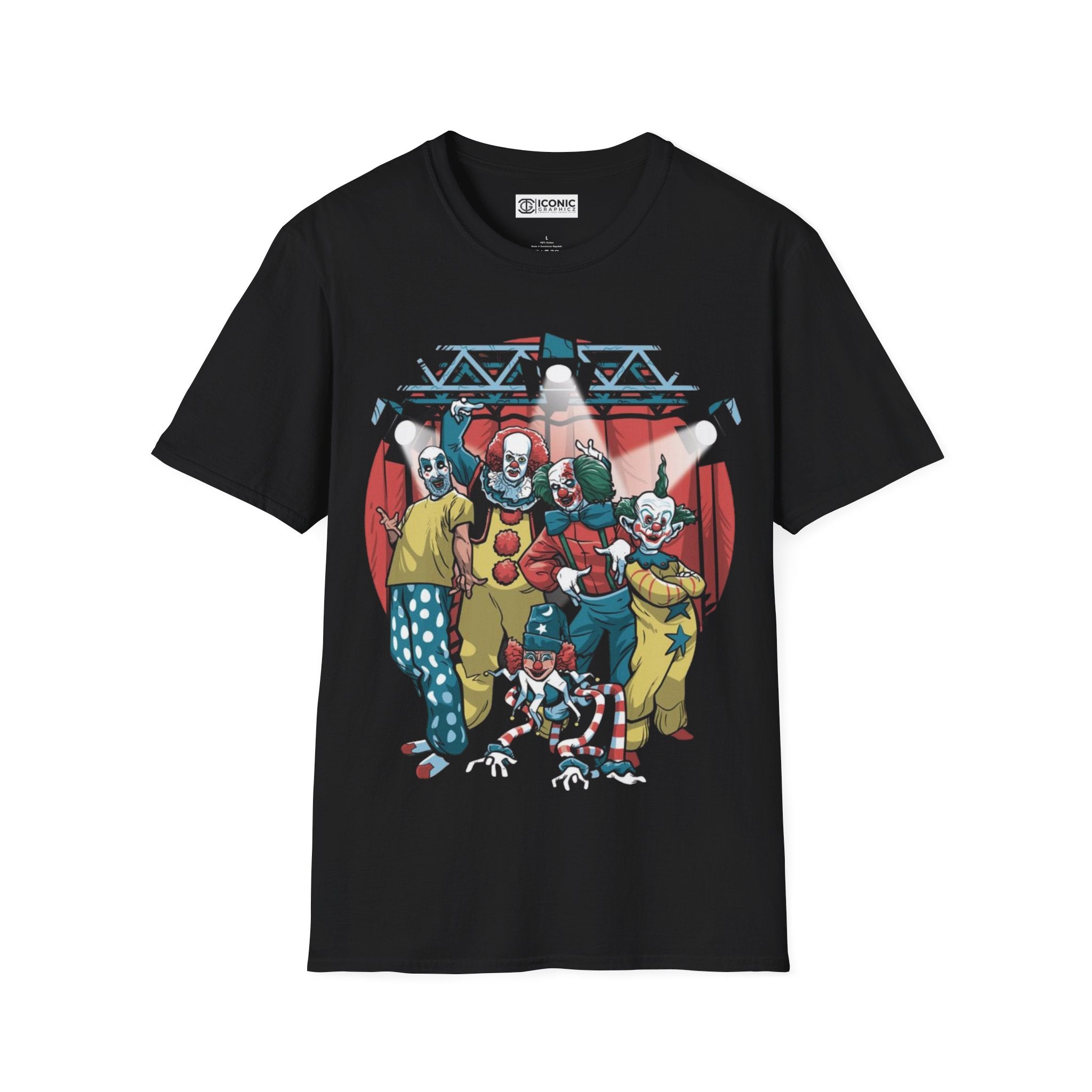 Maniac Clowns Unisex Softstyle T-Shirt - IGZ Clothing 