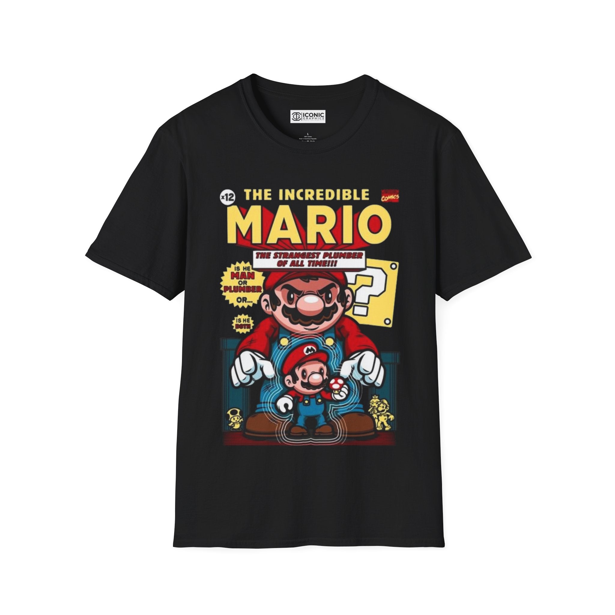 Mario Unisex Softstyle T-Shirt - IGZ Clothing 