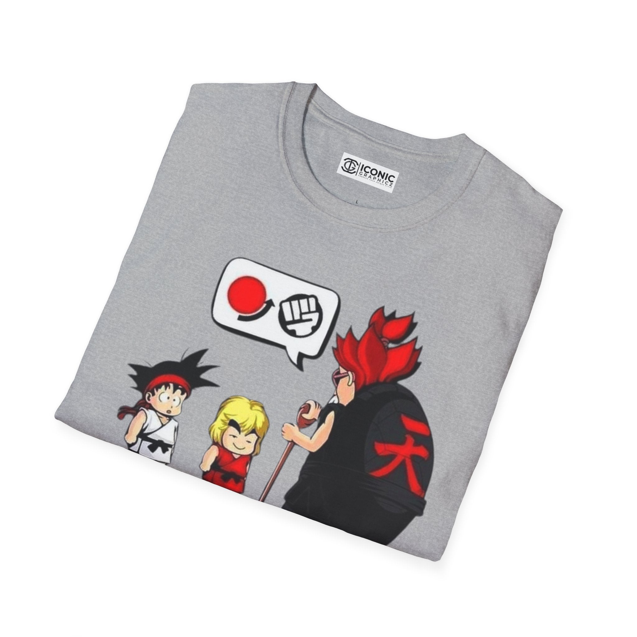 Dragonball and Streetfighter parody T-Shirt