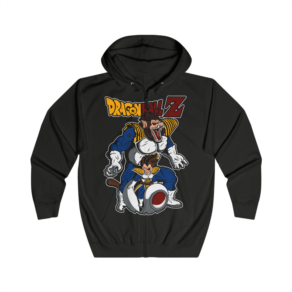 Vegeta DragonBall Z Unisex Full Zip Hoodie