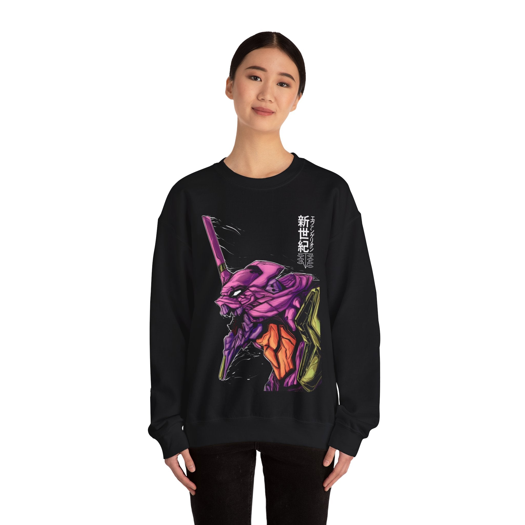 Evangelion Eva unit 01 Unisex Heavy Blend™ Crewneck Sweatshirt