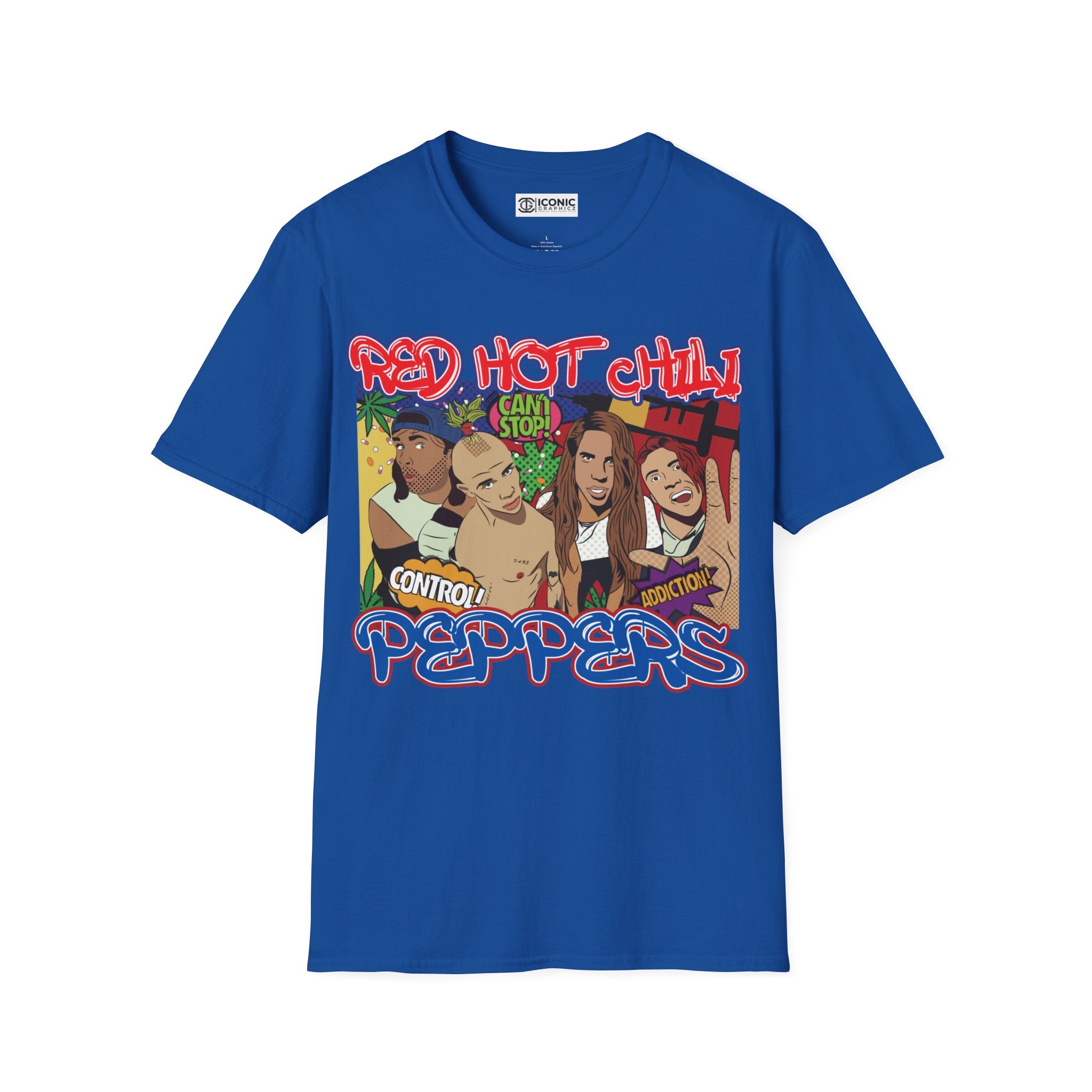 Red Hot Chili Peppers Unisex Softstyle T-Shirt - IGZ Clothing 