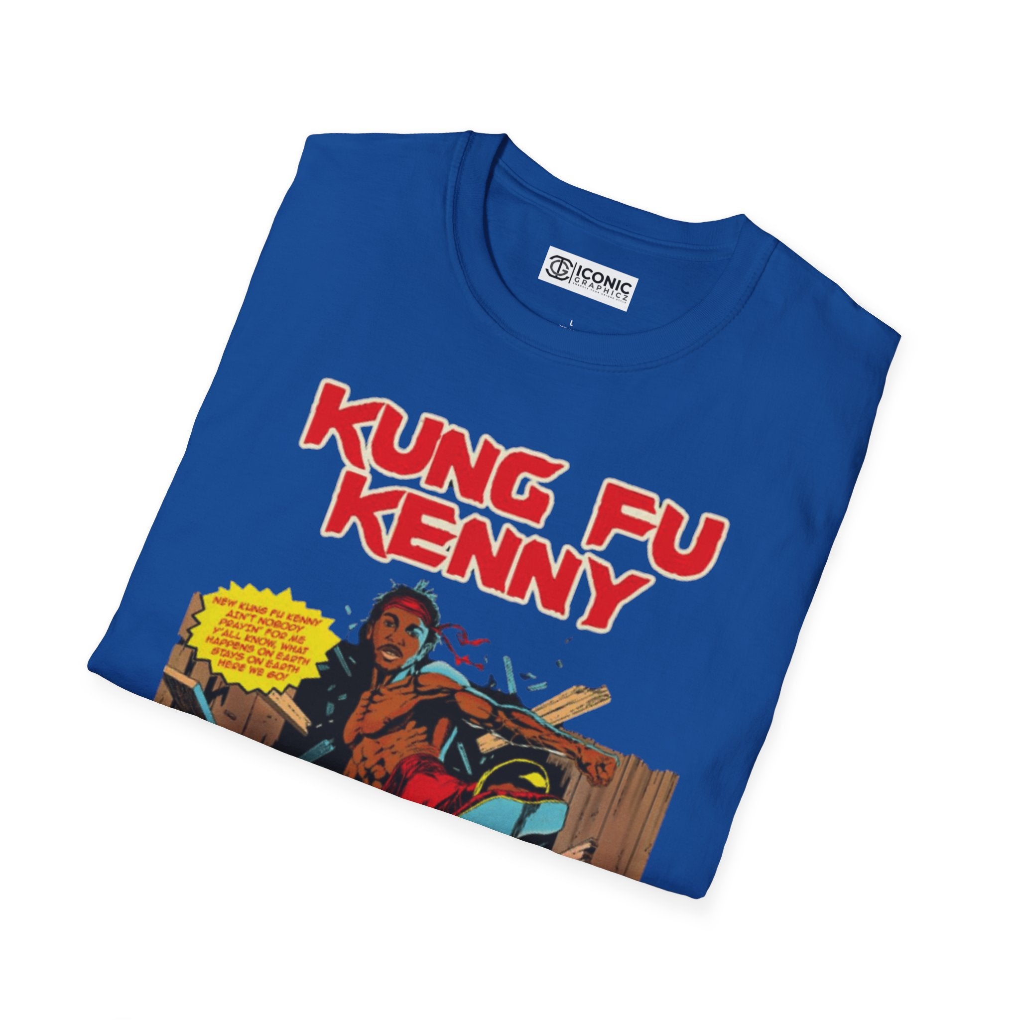 Kung Fu Kenny Unisex Softstyle T-Shirt - IGZ Clothing 