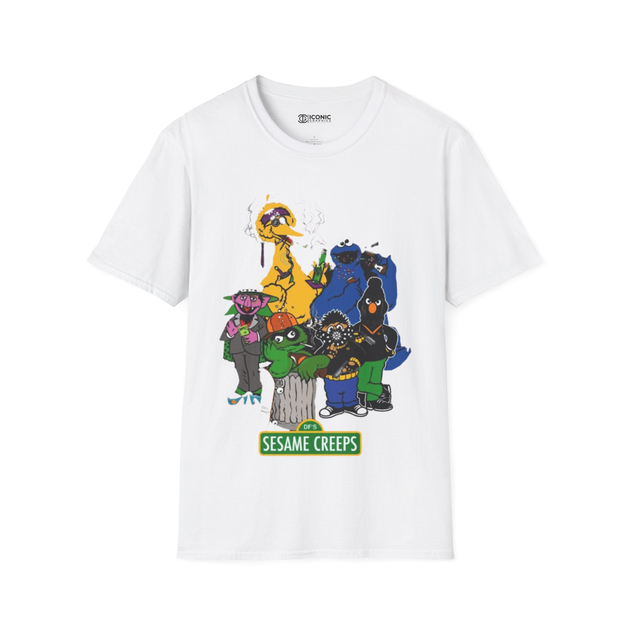 Sesame Creeps Unisex Softstyle T-Shirt - IGZ Clothing 