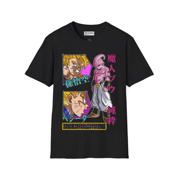 Goku and Vegeta vs Majin Buu Dragonball T-Shirt Printify