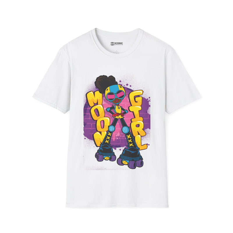 Moon girl Unisex Softstyle T-Shirt - IGZ Clothing 