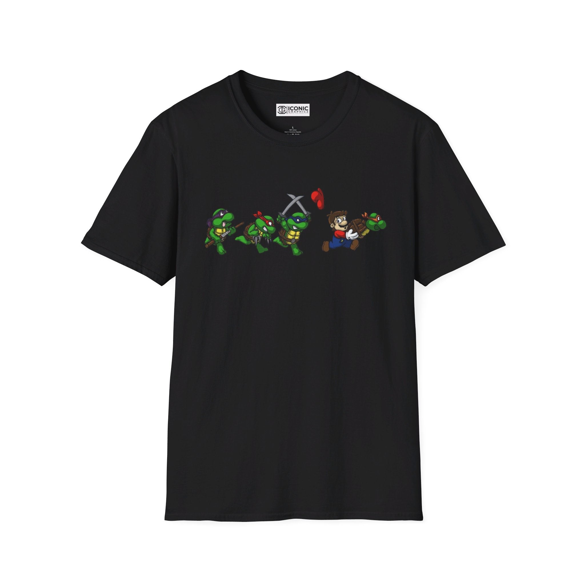 TMNT and Mario Unisex Softstyle T-Shirt - IGZ Clothing 