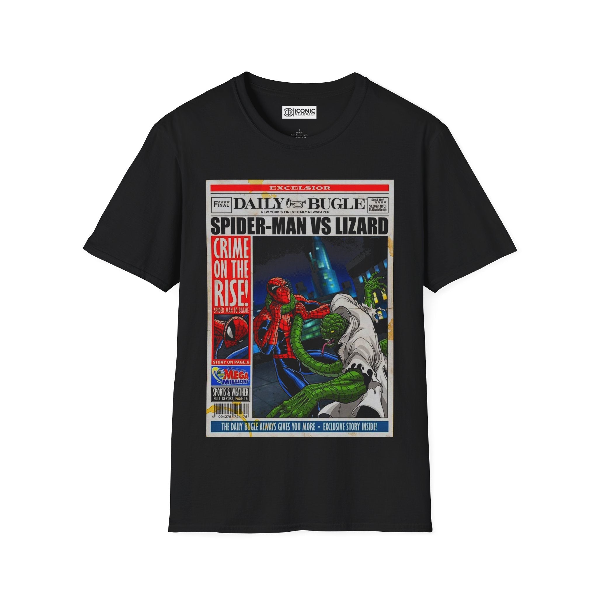 Spider-Man vs Lizard T-Shirt Printify
