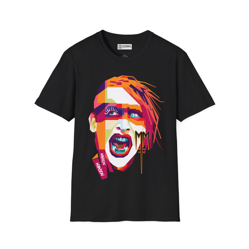 Marilyn Manson Unisex Softstyle T-Shirt - IGZ Clothing 