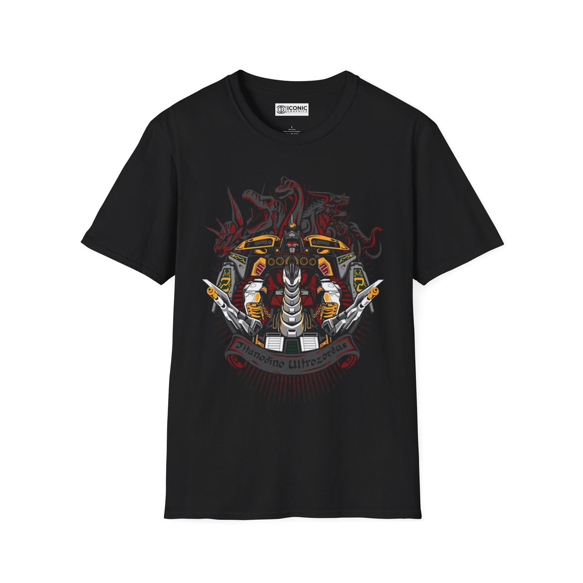 Power Rangers Megazord Unisex Softstyle T-Shirt - IGZ Clothing 