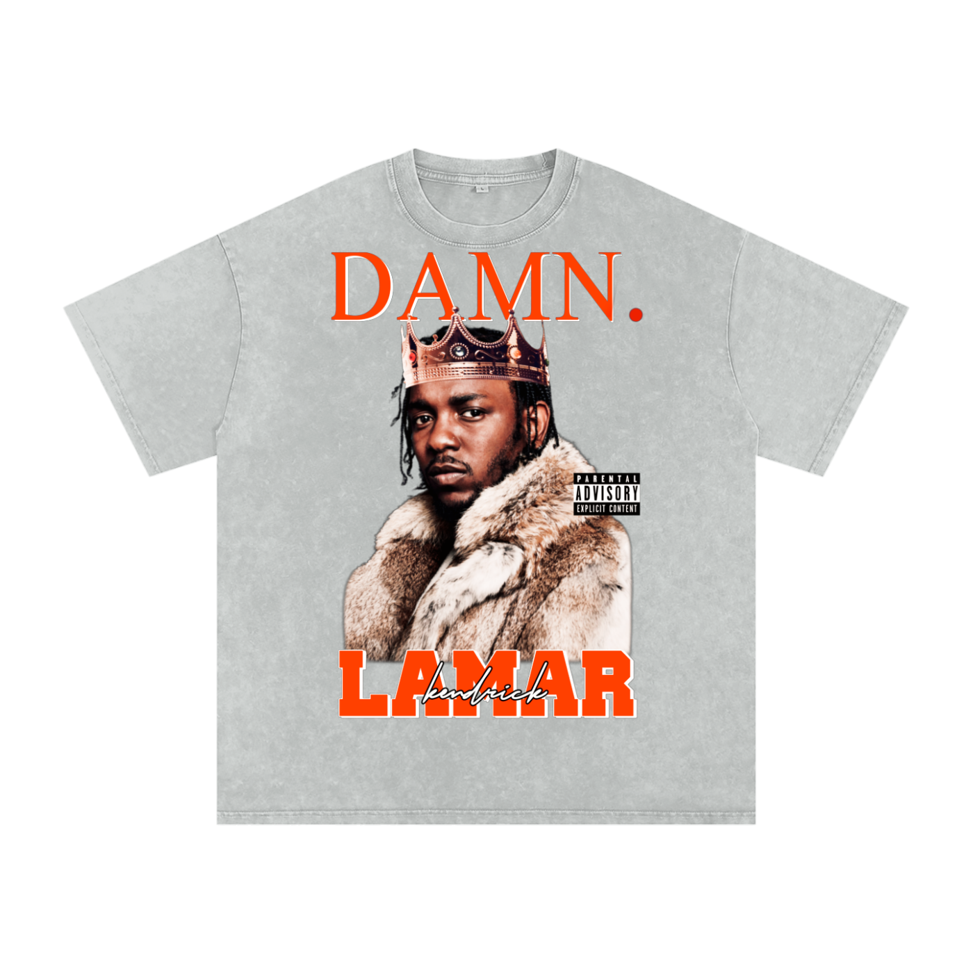 Kendrick Lamar Acid Wash Oversize T-Shirt