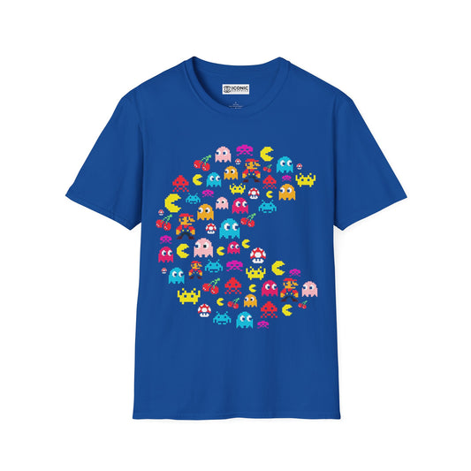 Pac Man Unisex Softstyle T-Shirt - IGZ Clothing 