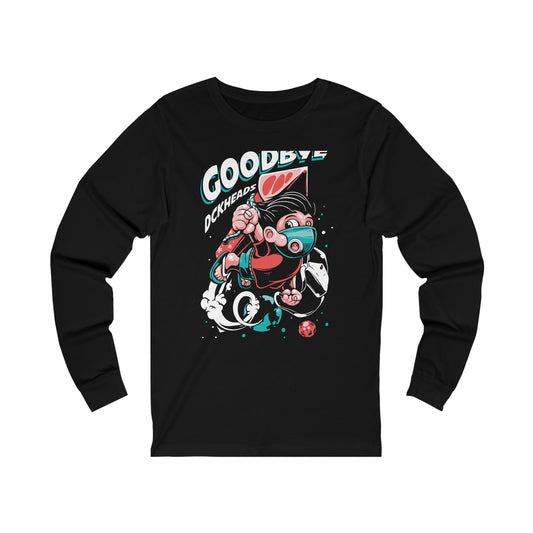 Goodbye Unisex Jersey Long Sleeve Tee - IGZ Clothing 