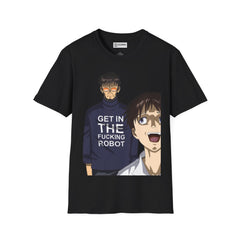 Evangelion Shinji Unisex Softstyle T-Shirt - IGZ Clothing 