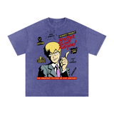 Reigen mob psycho 100 Acid Wash Oversize T-Shirt