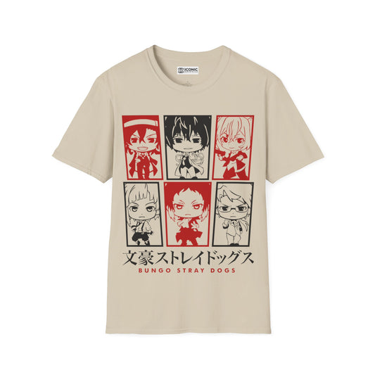 Chibi Bungo Stray Dogs Unisex Softstyle T-Shirt - IGZ Clothing 