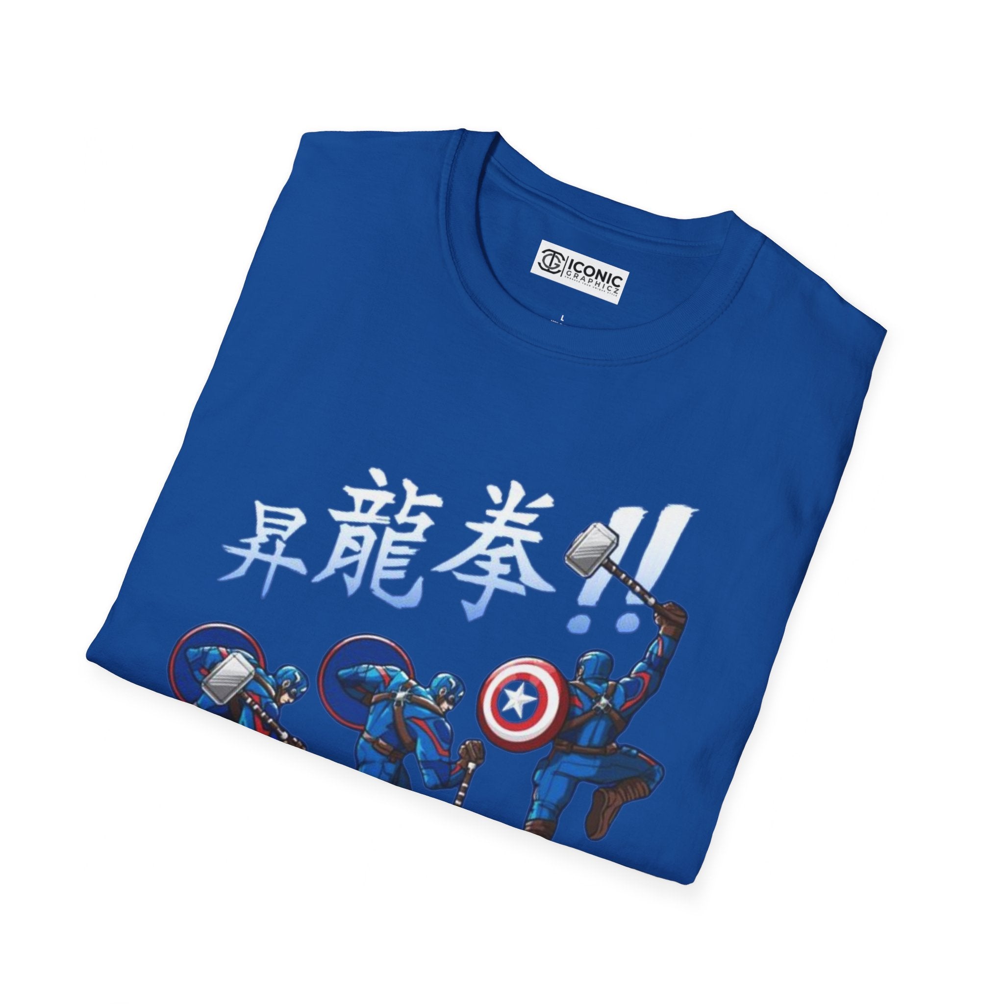 Captain America Unisex Softstyle T-Shirt - IGZ Clothing 