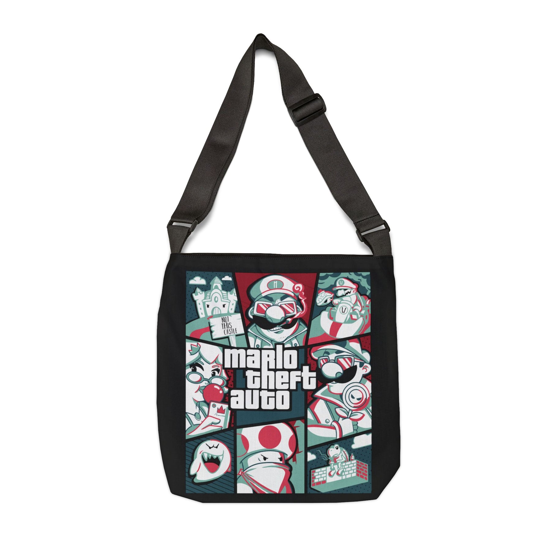 SuperMario Adjustable Tote Bag (AOP) - 